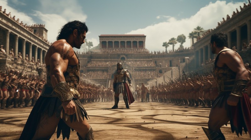 Create meme: Gladiators at the Colosseum, Spartacus Roman Gladiator, Gladiator 