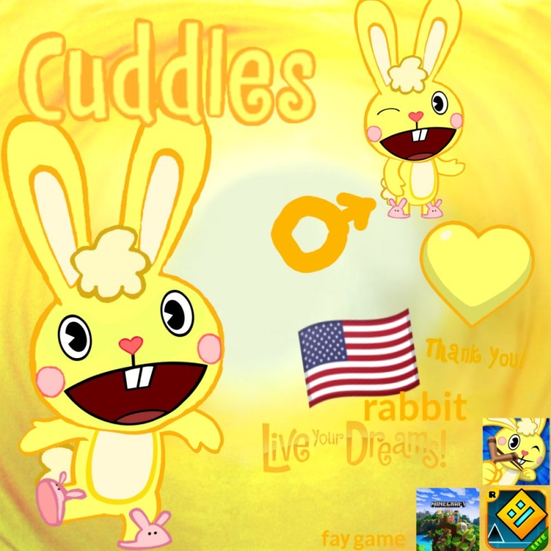 Create meme: cuddles happy tree friends, happy tree friends , happy tree friends cuddles