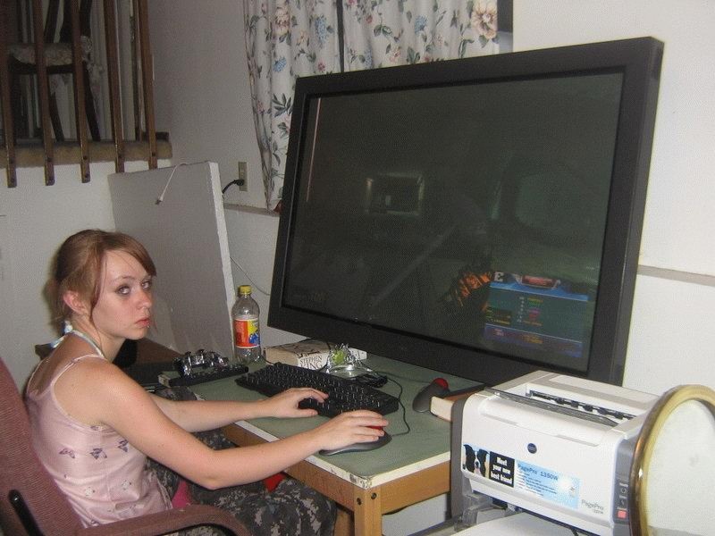 Create meme: gamer , the girl at the computer, computers