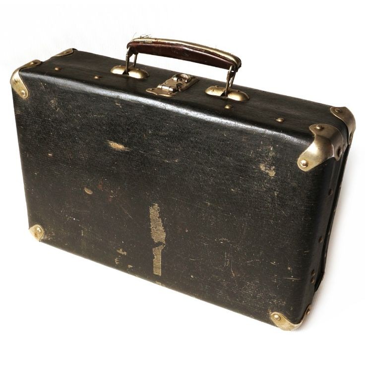 Create meme: leather suitcase of the USSR, an old worn suitcase, vintage suitcase