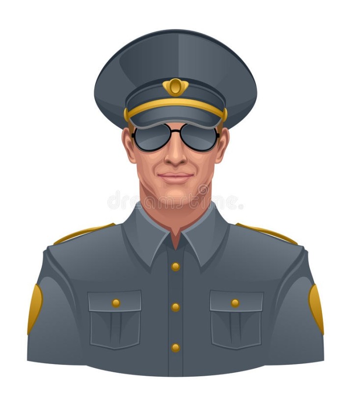 Создать мем: полицейский мультяшный, полицейский без фона, полицейский иконка