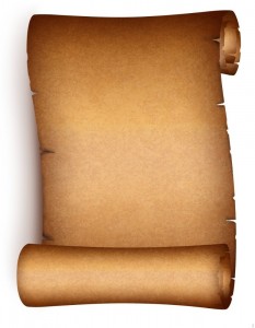 Create meme: old paper scroll