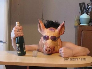 Create meme: funny pigs, pig in a helmet, pig