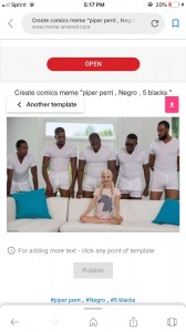 Create meme: 5 blacks meme, piper perry and Negros, meme 5 blacks