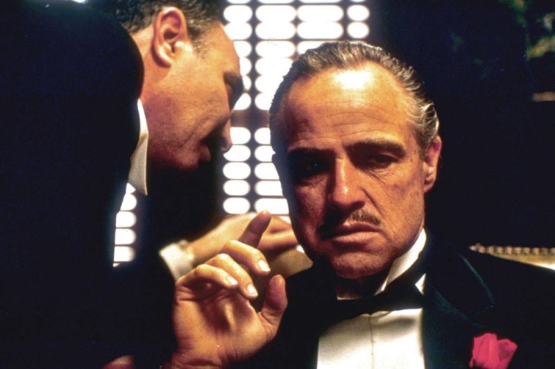 Create meme: don Corleone Smoking a cigar, don Corleone memes, don Corleone 