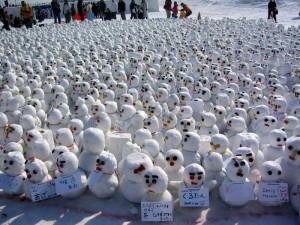 Create meme: build a snowman, snow, snow festival