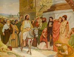 Создать мем: вход господень в иерусалим поздравления, торжественный въезд иисуса христа в иерусалим, вхождение в иерусалим иисуса христа