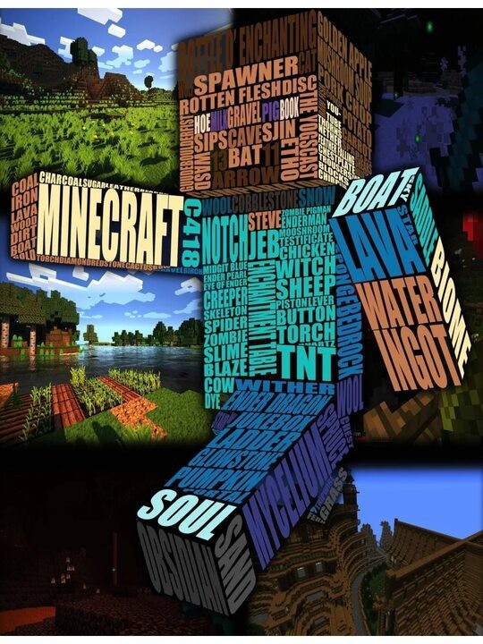 Создать мем: тетради, картина майнкрафт, minecraft