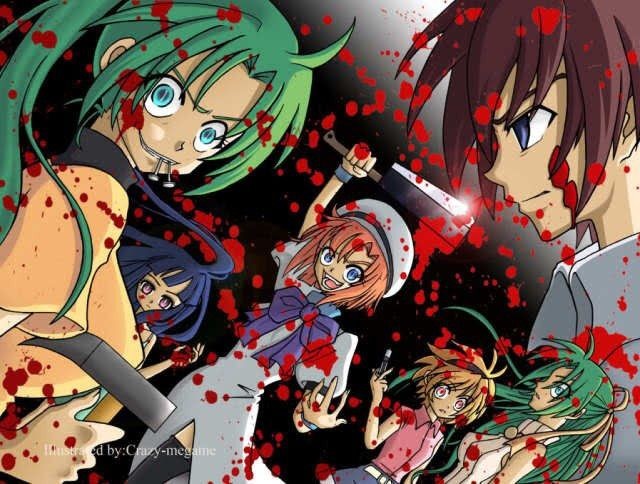 Create meme: anime when the cicadas cry, higurashi, Shion of sonozaki