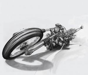 Create meme: drawing a sketch with a moped, sketches of custom Moto, motorcycle graphics