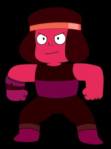 Create meme: three gems Steven universe, ruby steven universe angry, steven universe ruby