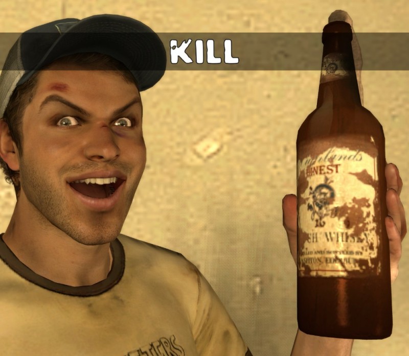 Create meme: the walking dead game, left 4 dead, alcohol 