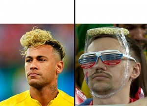 Create meme: neymar Brazil national team in 2018, Neymar, neymar hairstyle Doshirak fan