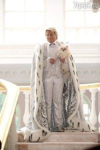 Create meme: Nikolay Baskov in a fur coat, Nikolay Baskov, Royal robe