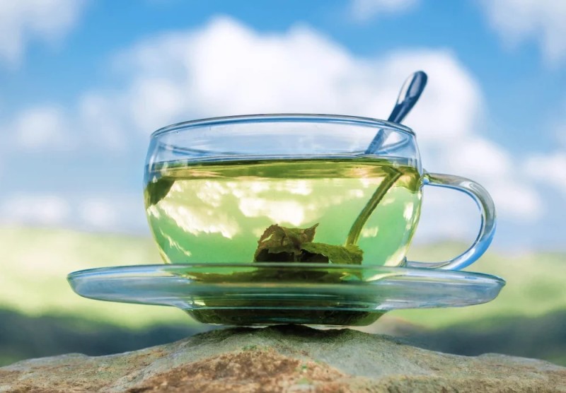 Create meme: green tea, green tea in a cup, tea 