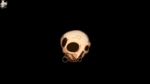 Create meme: skull, background of the skull