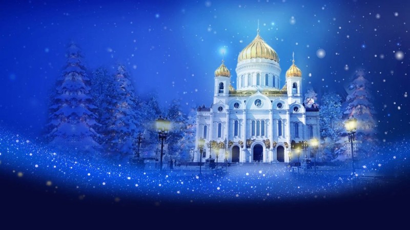 Создать мем: москва храм христа спасителя, храм христа спасителя азов, открытки с рождеством христовым