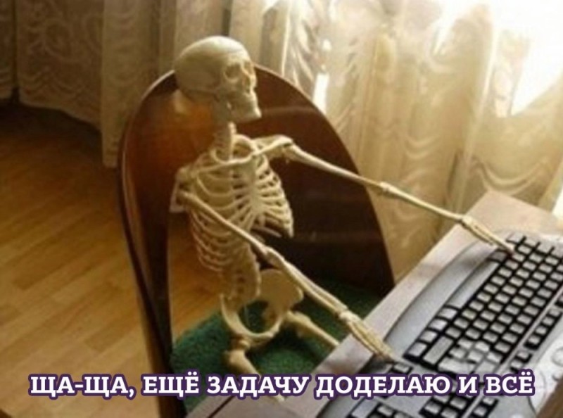 Create meme: skeleton in waiting, skeleton at the computer, meme skeleton 