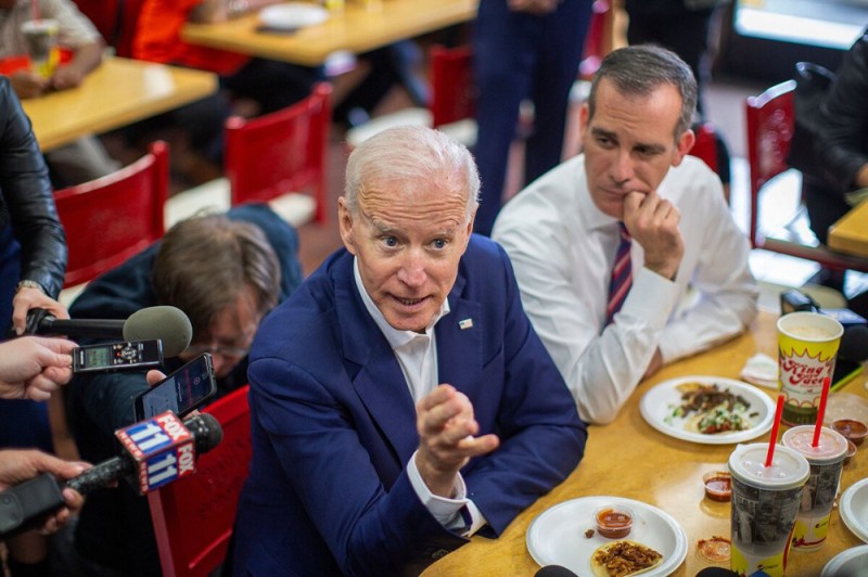 Create meme: Joe biden is young, Joe Biden and the CFS, Joe Biden eats pizza