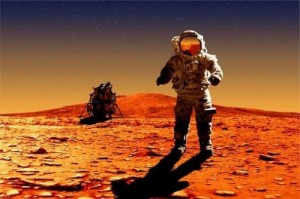 Create meme: in space, NASA, the red planet