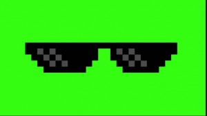 Create meme: deal with it, mlg glasses, pixel glasses thug life
