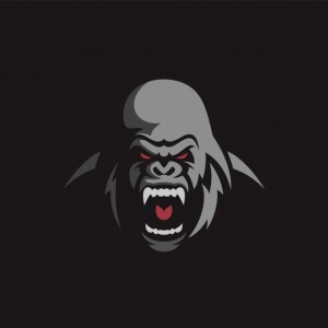 Create meme: gorilla gang emblem, gorilla art PNG, gorilla bass emblem
