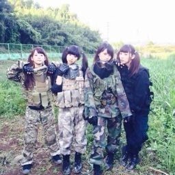 Create meme: paintball club, airsoft cosplay, airsoft in Japan