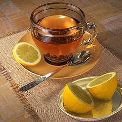 Create meme: hot tea, tea drink, tea with lemon
