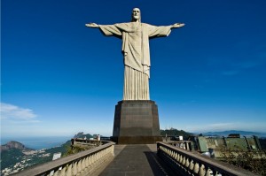 Create meme: the statue Jesus Christ in Brazil, the statue of Christ the Redeemer Rio de Janeiro, the statue in Rio of Christ the Savior