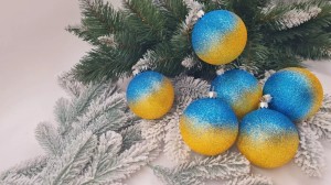 Create meme: Christmas balls on the tree