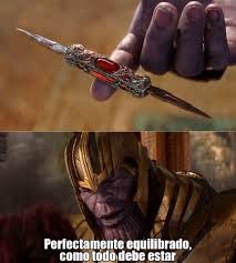 Create meme: a perfect balance of Thanos meme template original, a perfect balance of Thanos meme template, Thanos a perfect balance