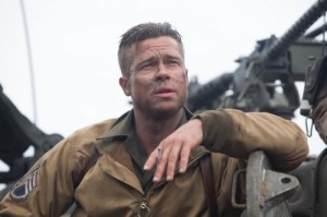 Создать мем: брэд питт в фильме ярость, brad pitt fury haircut, брэд питт ярость