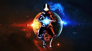 Create meme: Avatar: the last airbender, Aang avatar space art, aang