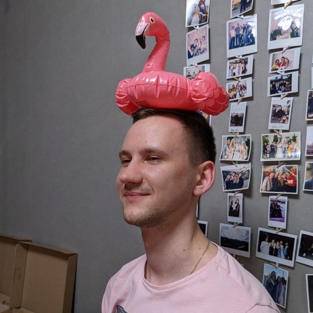 Create meme: flamingo headdress, Flamingo , flamingo ball