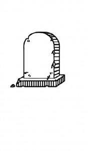 Create meme: gravestone, tombstone, illustration