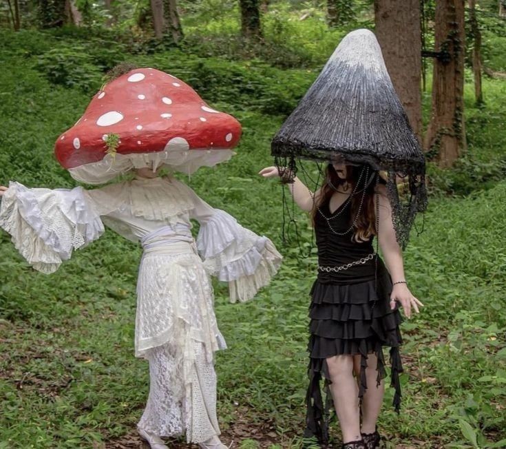 Create meme: Mushroom hat cosplay, mushroom costume, Halloween costumes