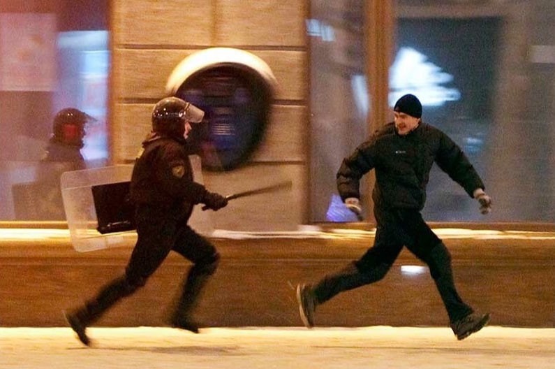 Create meme: run from the police, polar dawns, police memes