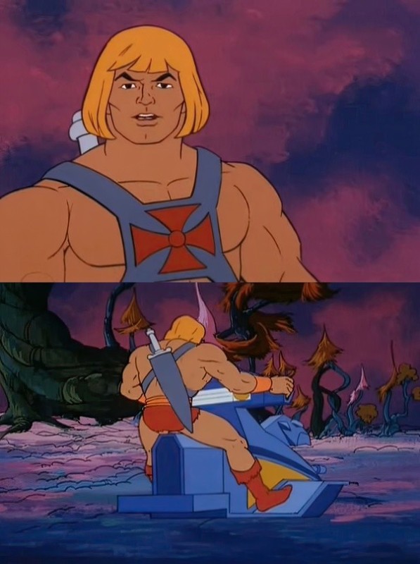 Создать мем: until next time, аниме, he man мемы