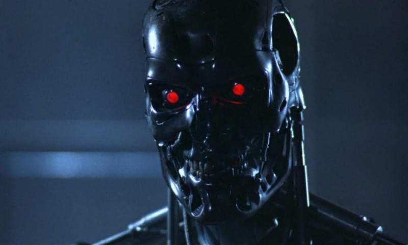 Create meme: terminator t 800, the terminator 1984 , robot terminator