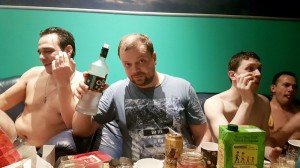 Создать мем: павел кормин, на пляже, beer