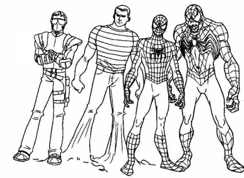 Create meme: spider-man coloring book, Spider-man heroes coloring pages, Spiderman coloring pages