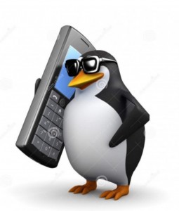 Create meme: 3 d penguin, penguins, penguin with phone meme