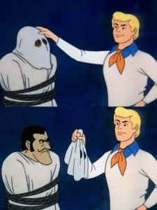 Create meme: Scooby Doo memes, meme Scooby Doo mask