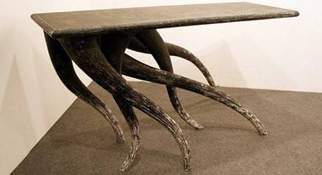 Create meme: unusual table legs, designer furniture made of metal, unusual table