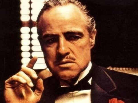 Create meme: don Corleone respect, meme of don Corleone , don Corleone Smoking a cigar