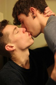 Create meme: gay, gay kisses, male