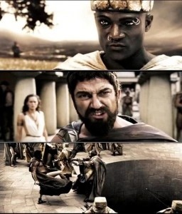 Create meme: 300 Spartans meme, ZIS iz Sparta, king Leonidas the 300 Spartans