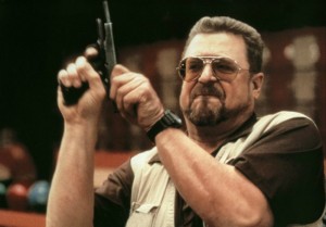 Create meme: the big Lebowski gun, the big Lebowski