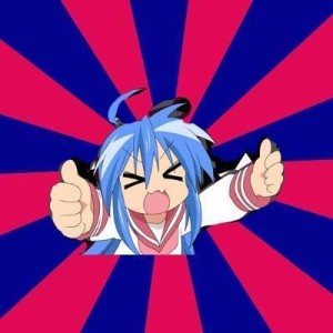 Создать мем: lucky star izumi konata, kyoto animation, создать мем