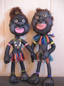 Create meme: doll Papuan, doll black woman, mascot African